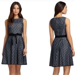 Brooks Brothers Navy Blue Eyelet Dress Size 6